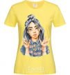 Женская футболка Біллі Айліш фарби Лимонный фото