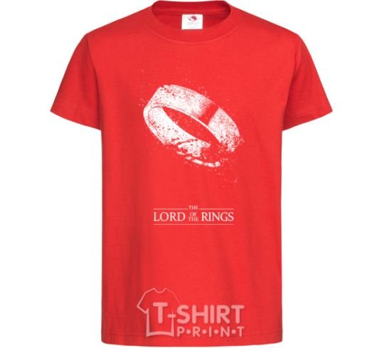 Kids T-shirt The king of the rings red фото
