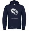 Men`s hoodie The king of the rings navy-blue фото