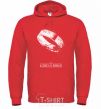 Men`s hoodie The king of the rings bright-red фото