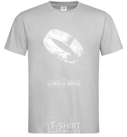 Men's T-Shirt The king of the rings grey фото