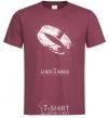 Men's T-Shirt The king of the rings burgundy фото