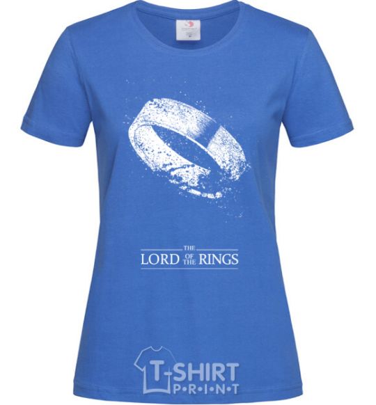 Women's T-shirt The king of the rings royal-blue фото