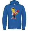 Мужская толстовка (худи) Supreme Bart Сине-зеленый фото