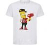 Kids T-shirt Supreme Bart White фото