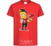 Kids T-shirt Supreme Bart red фото