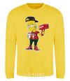 Sweatshirt Supreme Bart yellow фото