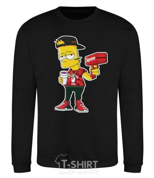 Sweatshirt Supreme Bart black фото