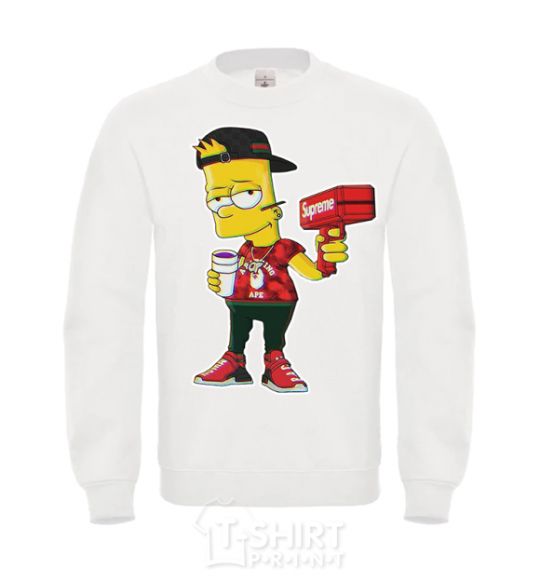 Sweatshirt Supreme Bart White фото