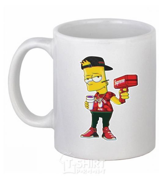 Чашка керамическая Supreme Bart Белый фото