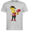 Мужская футболка Supreme Bart Серый фото