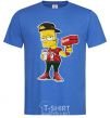 Мужская футболка Supreme Bart Ярко-синий фото