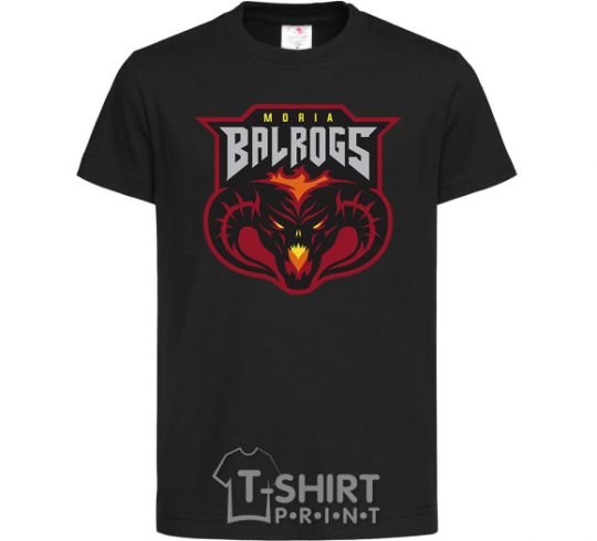 Kids T-shirt Moria Balrogs black фото