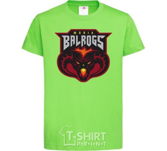 Kids T-shirt Moria Balrogs orchid-green фото