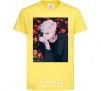 Kids T-shirt Anime boy roses cornsilk фото