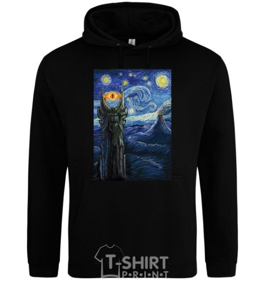 Men`s hoodie The Eye of Sauron black фото