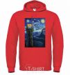 Men`s hoodie The Eye of Sauron bright-red фото