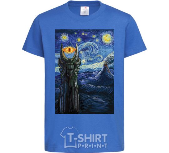 Kids T-shirt The Eye of Sauron royal-blue фото