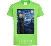Kids T-shirt The Eye of Sauron orchid-green фото