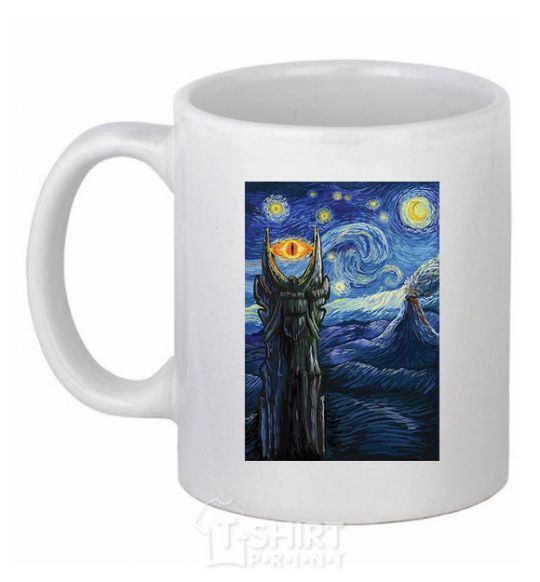 Ceramic mug The Eye of Sauron White фото