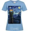 Women's T-shirt The Eye of Sauron sky-blue фото