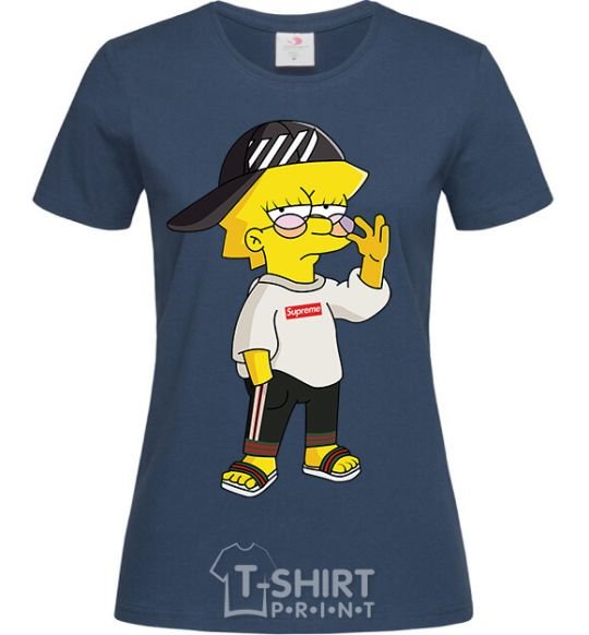 Women's T-shirt Supreme Lisa navy-blue фото