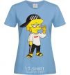 Women's T-shirt Supreme Lisa sky-blue фото