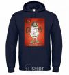 Men`s hoodie OBEY art navy-blue фото