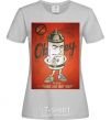 Women's T-shirt OBEY art grey фото