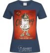 Women's T-shirt OBEY art navy-blue фото