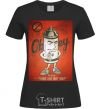 Women's T-shirt OBEY art black фото