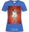 Women's T-shirt OBEY art royal-blue фото