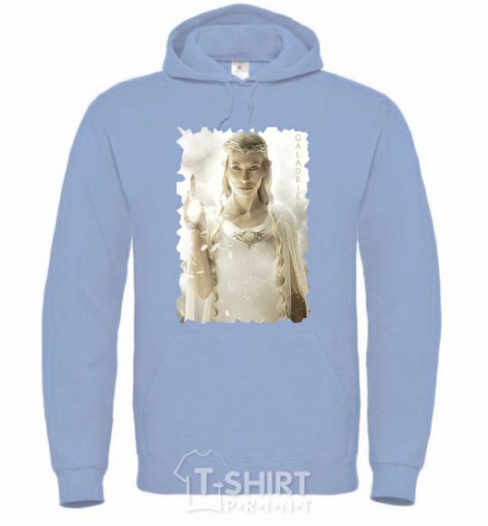 Men`s hoodie Galadriel sky-blue фото