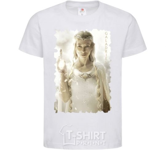 Kids T-shirt Galadriel White фото