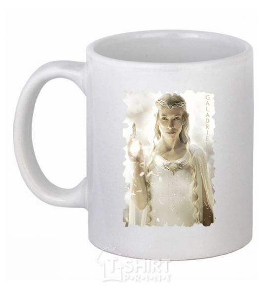 Ceramic mug Galadriel White фото