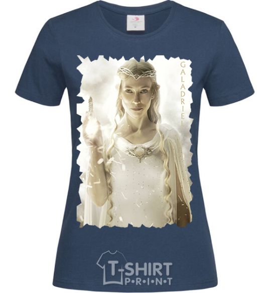 Women's T-shirt Galadriel navy-blue фото