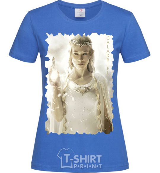 Women's T-shirt Galadriel royal-blue фото