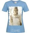 Women's T-shirt Galadriel sky-blue фото