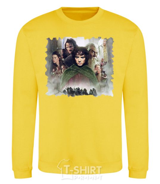 Sweatshirt Lord of the Rings characters yellow фото