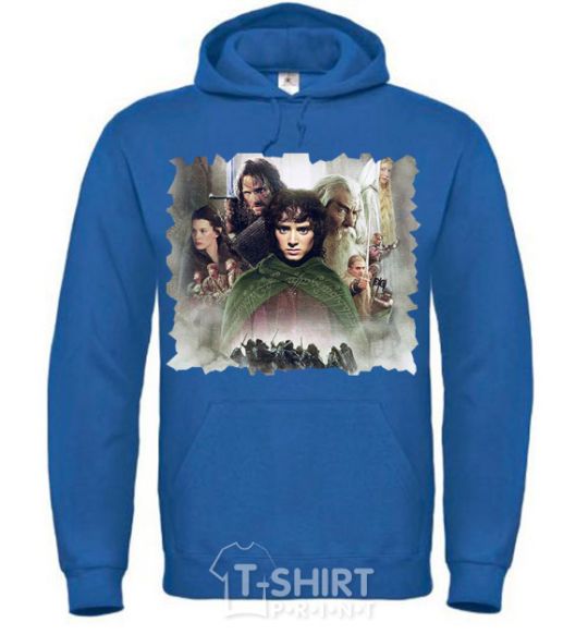 Men`s hoodie Lord of the Rings characters royal фото