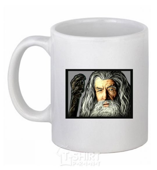 Ceramic mug Gandalf White фото