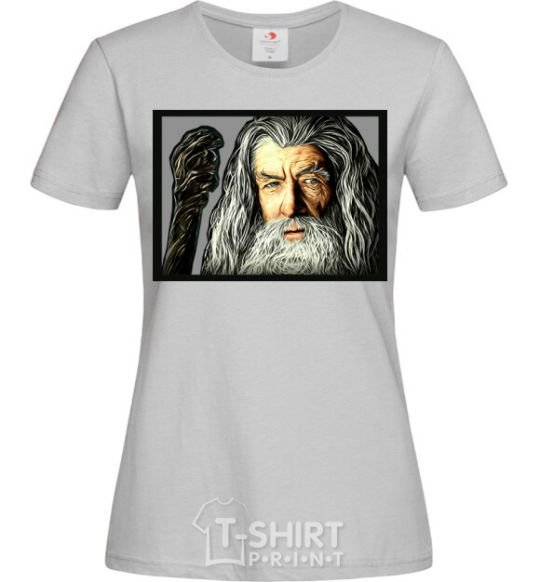 Women's T-shirt Gandalf grey фото