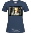 Women's T-shirt Gandalf navy-blue фото