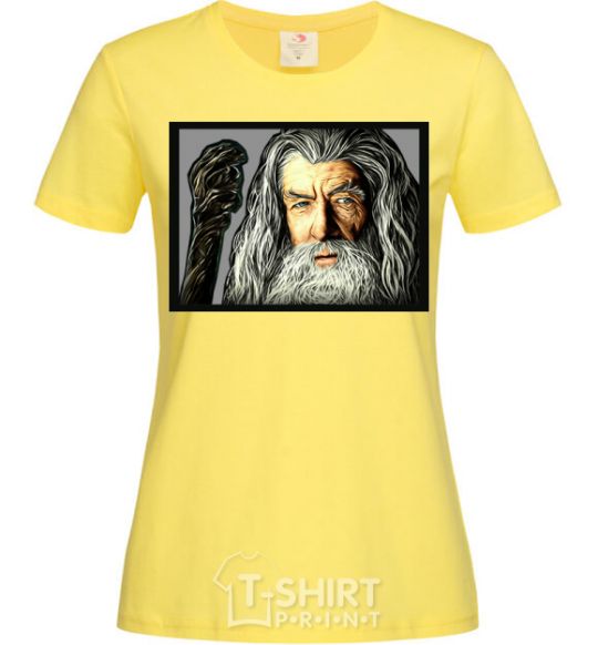 Women's T-shirt Gandalf cornsilk фото