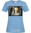 Women's T-shirt Gandalf sky-blue фото