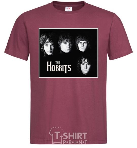 Men's T-Shirt The Hobbits burgundy фото