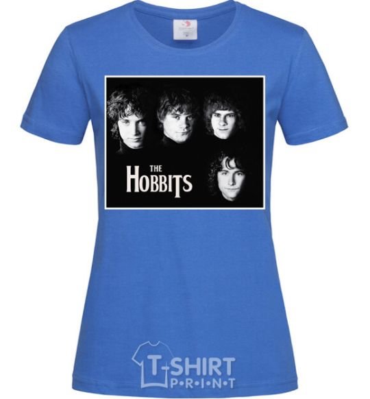 Женская футболка The Hobbits Ярко-синий фото