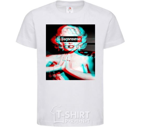 Kids T-shirt Supreme Monro White фото