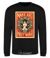 Sweatshirt OBEY Make art not war black фото