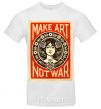 Мужская футболка OBEY Make art not war Белый фото